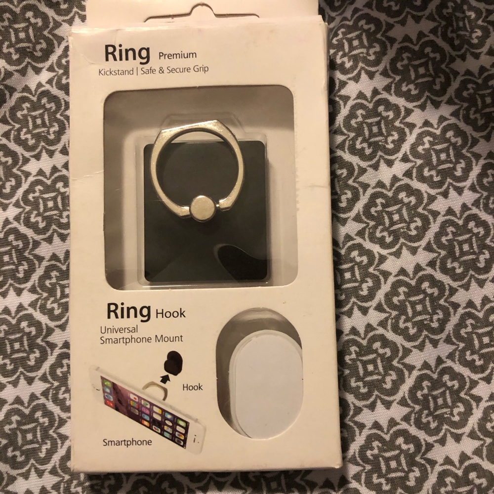 Phone ring kickstand